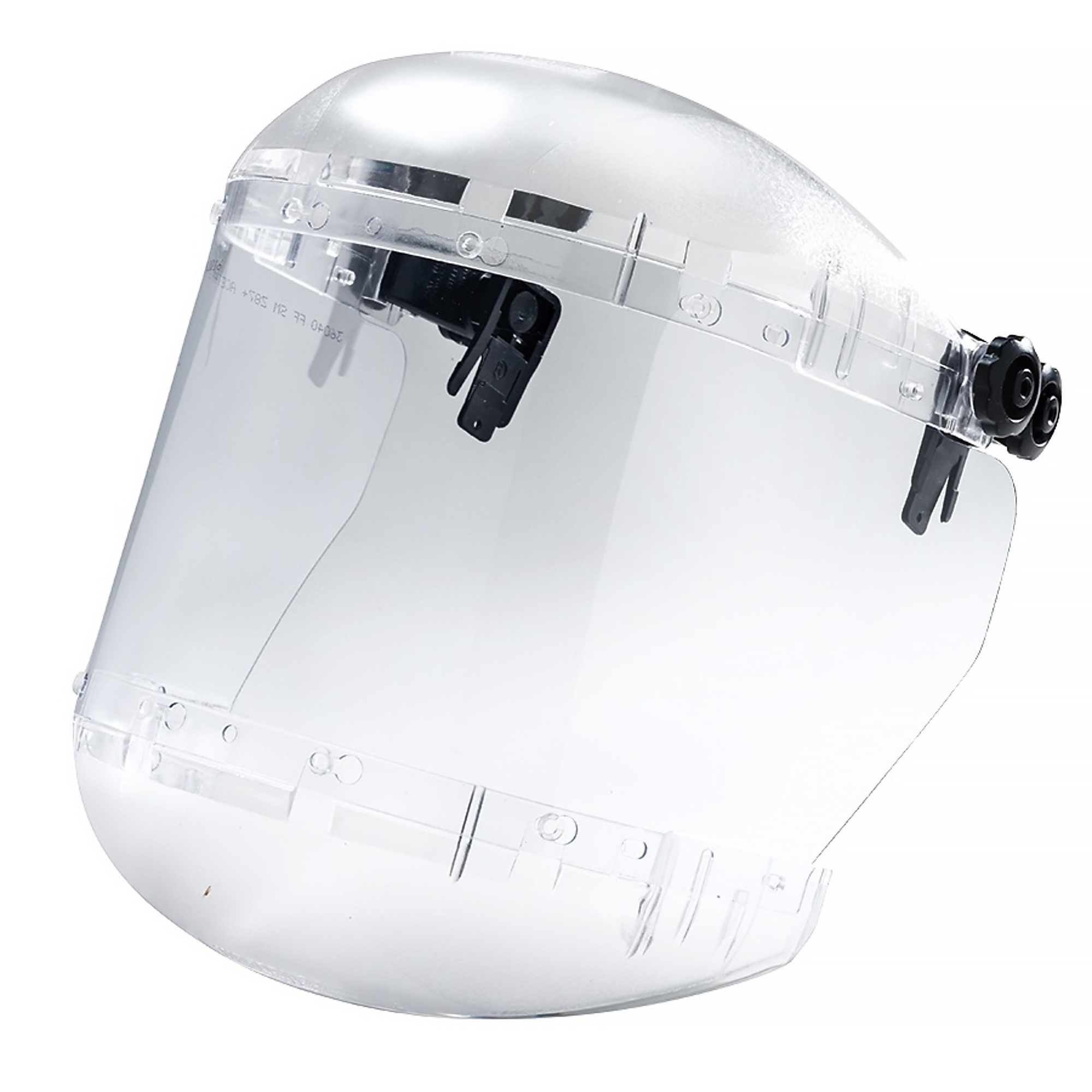 Sellstrom® - Face Shield - 380 Series “MAX LIGHT” - 6.5" x 19.5" x 0.040" Window - Clear AF - Universal Hard Hat Slot Adapter Headgear - Dual Crown - Model # S38540
